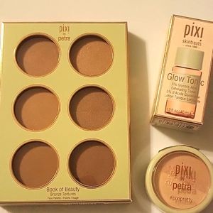 Pixie by Petra bundle-Bronzer, highlight, glow tonic, all new